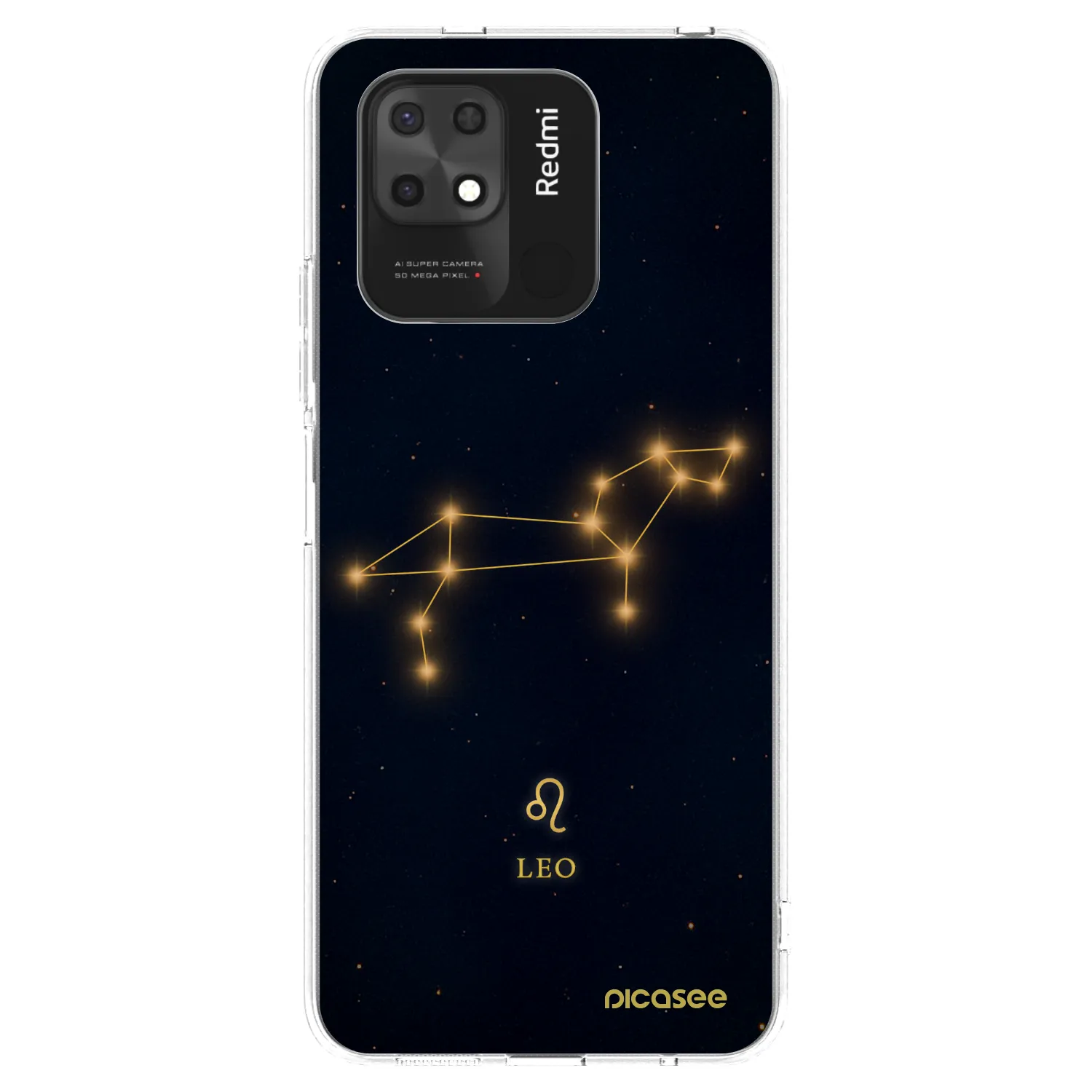 Picasee silikonový průhledný obal pro Xiaomi Redmi 10C - LEO