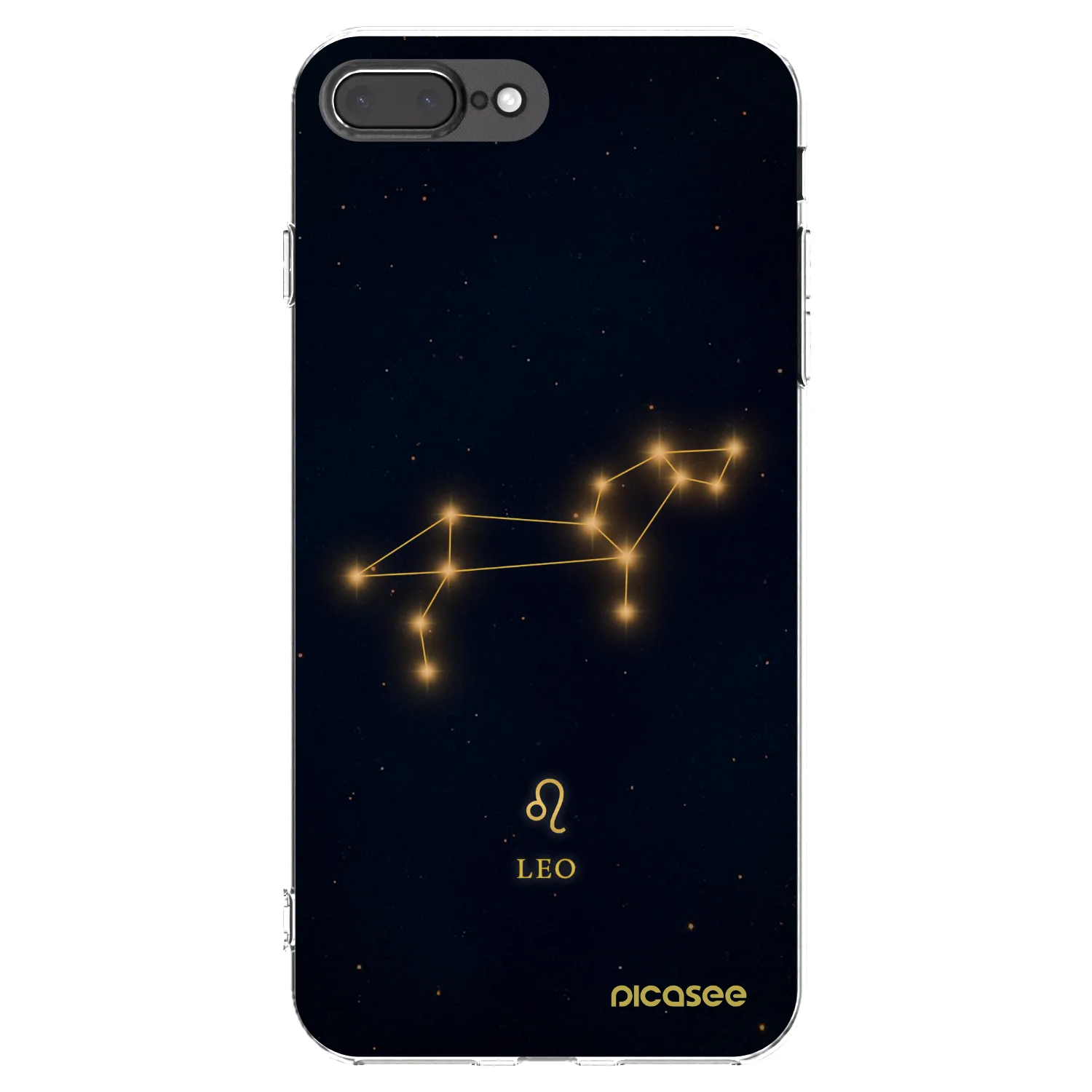 Picasee silikonový průhledný obal pro Apple iPhone 8 Plus - LEO