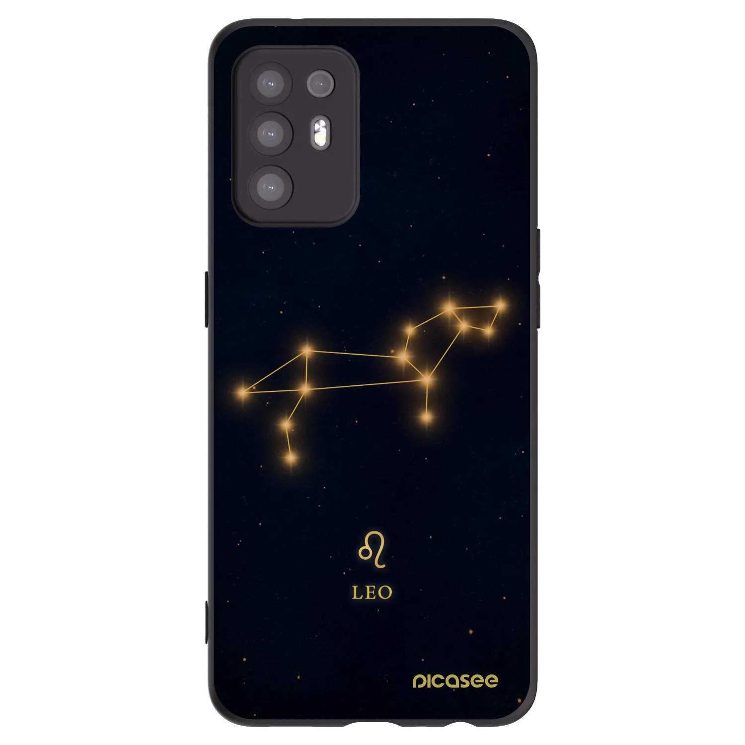 Picasee silikonový černý obal pro OPPO A94 5G - LEO