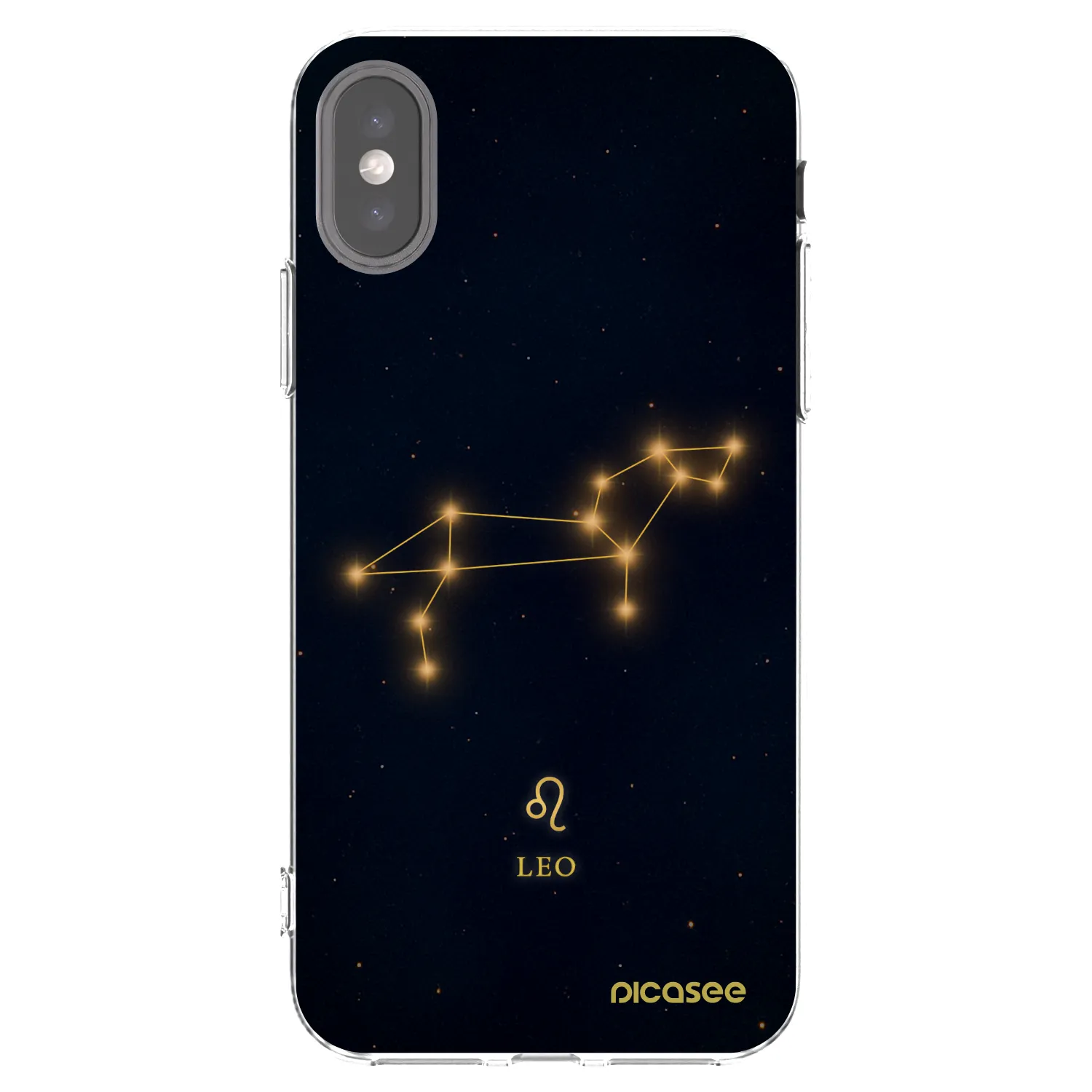 Picasee silikonový průhledný obal pro Apple iPhone X/XS - LEO