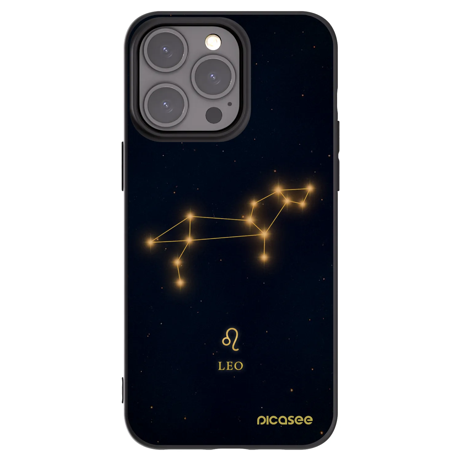 Picasee silikonový černý obal pro Apple iPhone 15 Pro Max - LEO