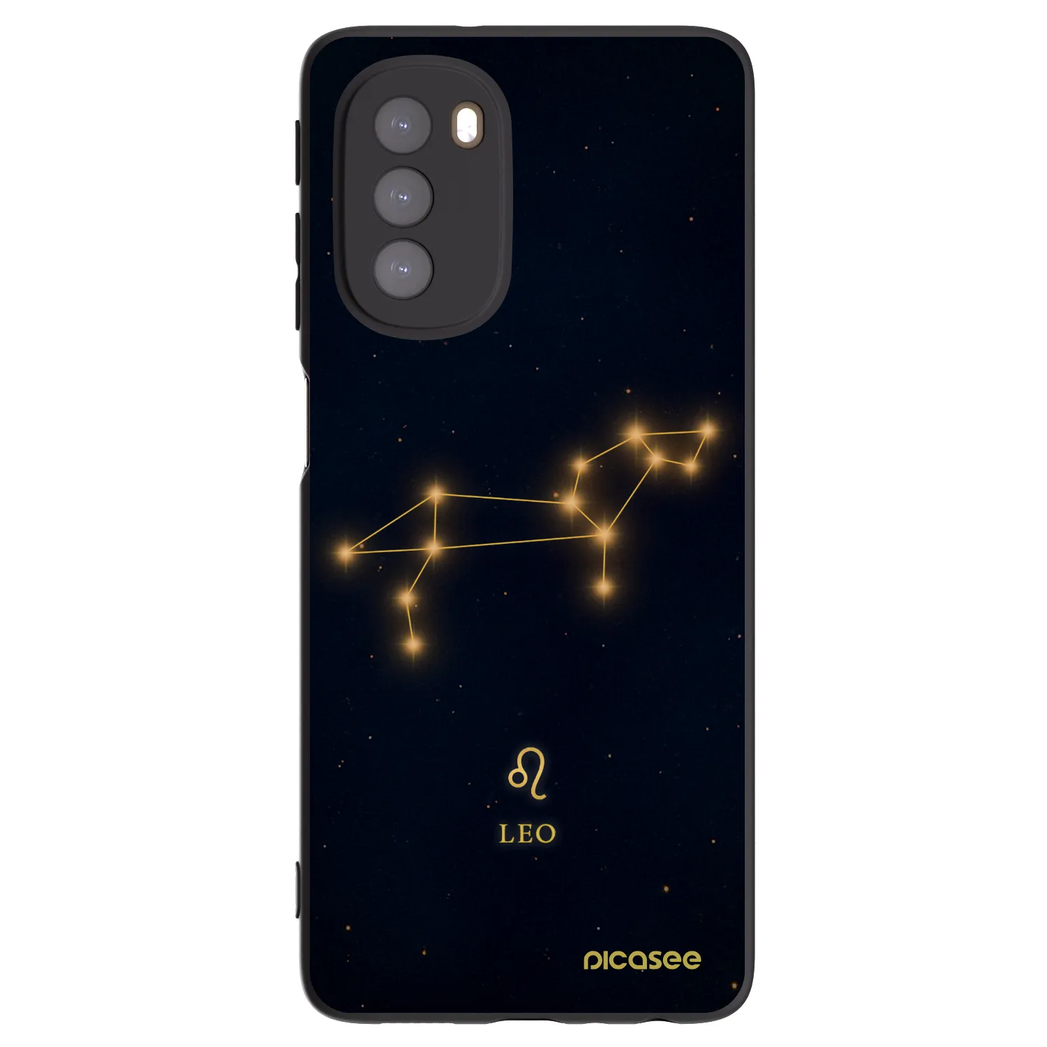 Picasee silikonový černý obal pro Motorola Moto G51 - LEO