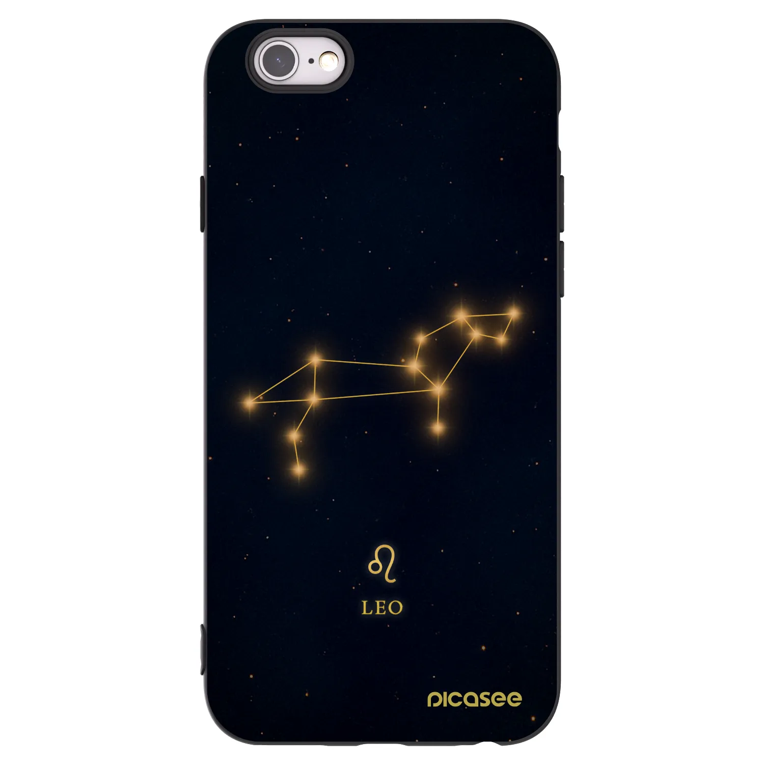 Picasee silikonový černý obal pro Apple iPhone 6/6S - LEO