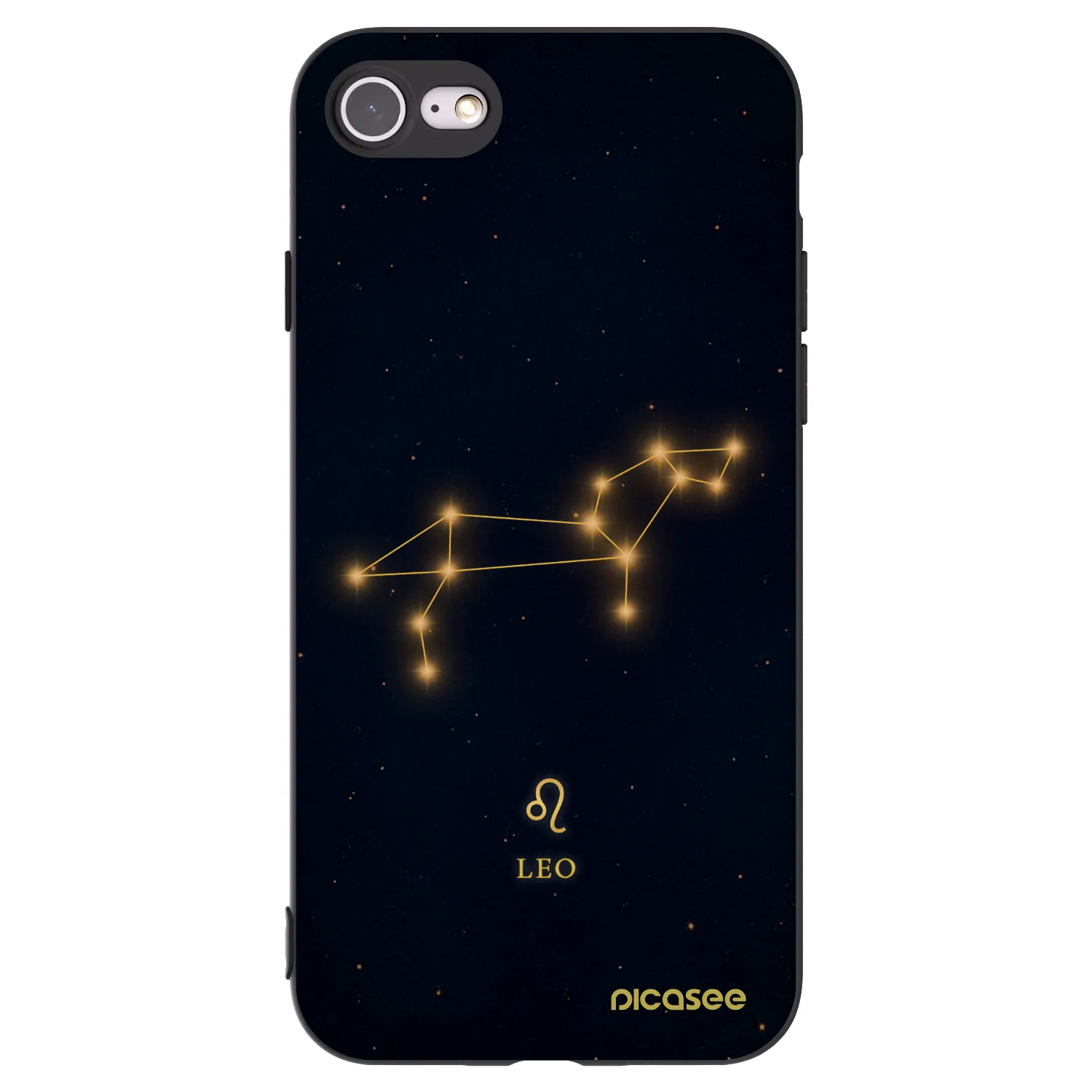 Picasee silikonový černý obal pro Apple iPhone 7 - LEO