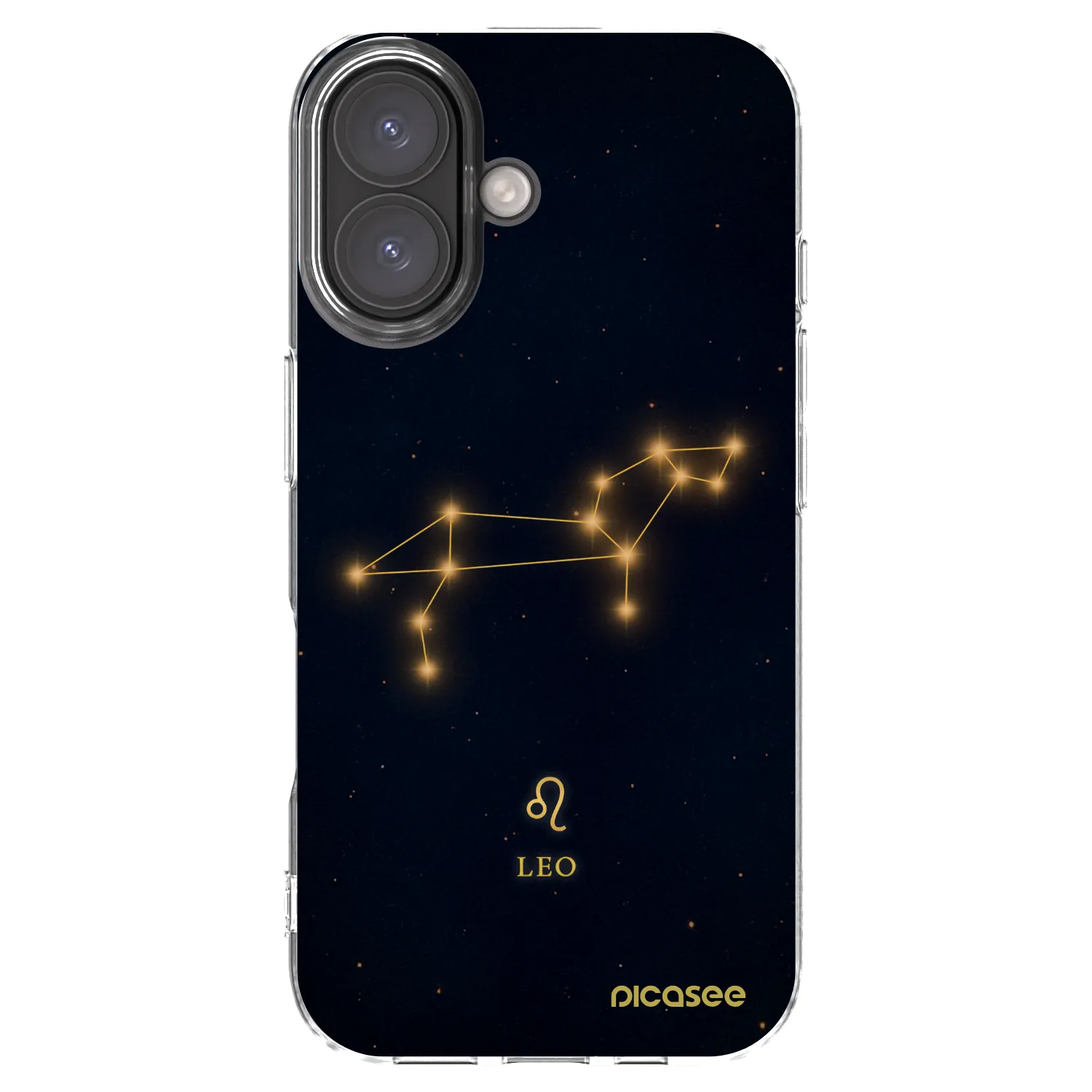 Picasee silikonový průhledný obal pro Apple iPhone 16 - LEO