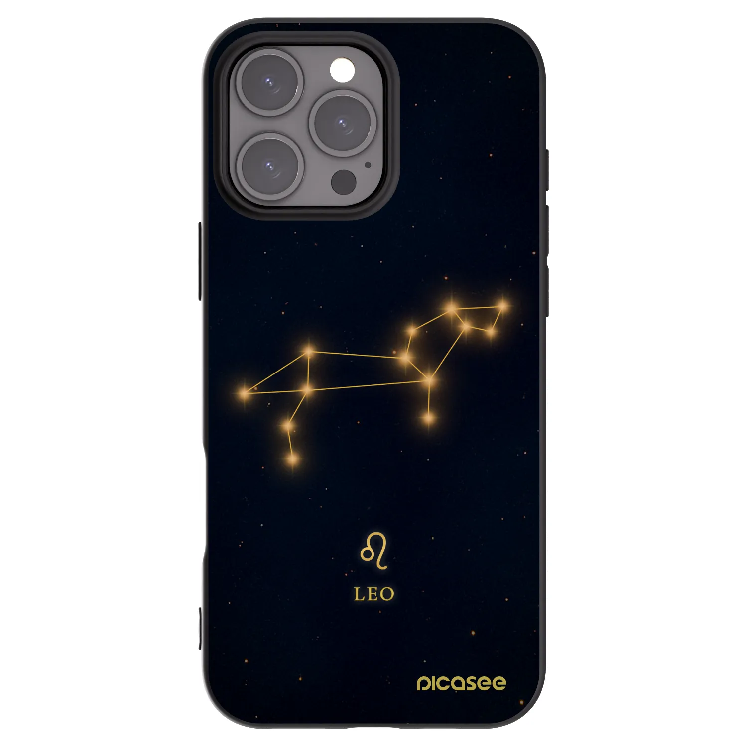 Picasee silikonový černý obal pro Apple iPhone 16 Pro Max - LEO