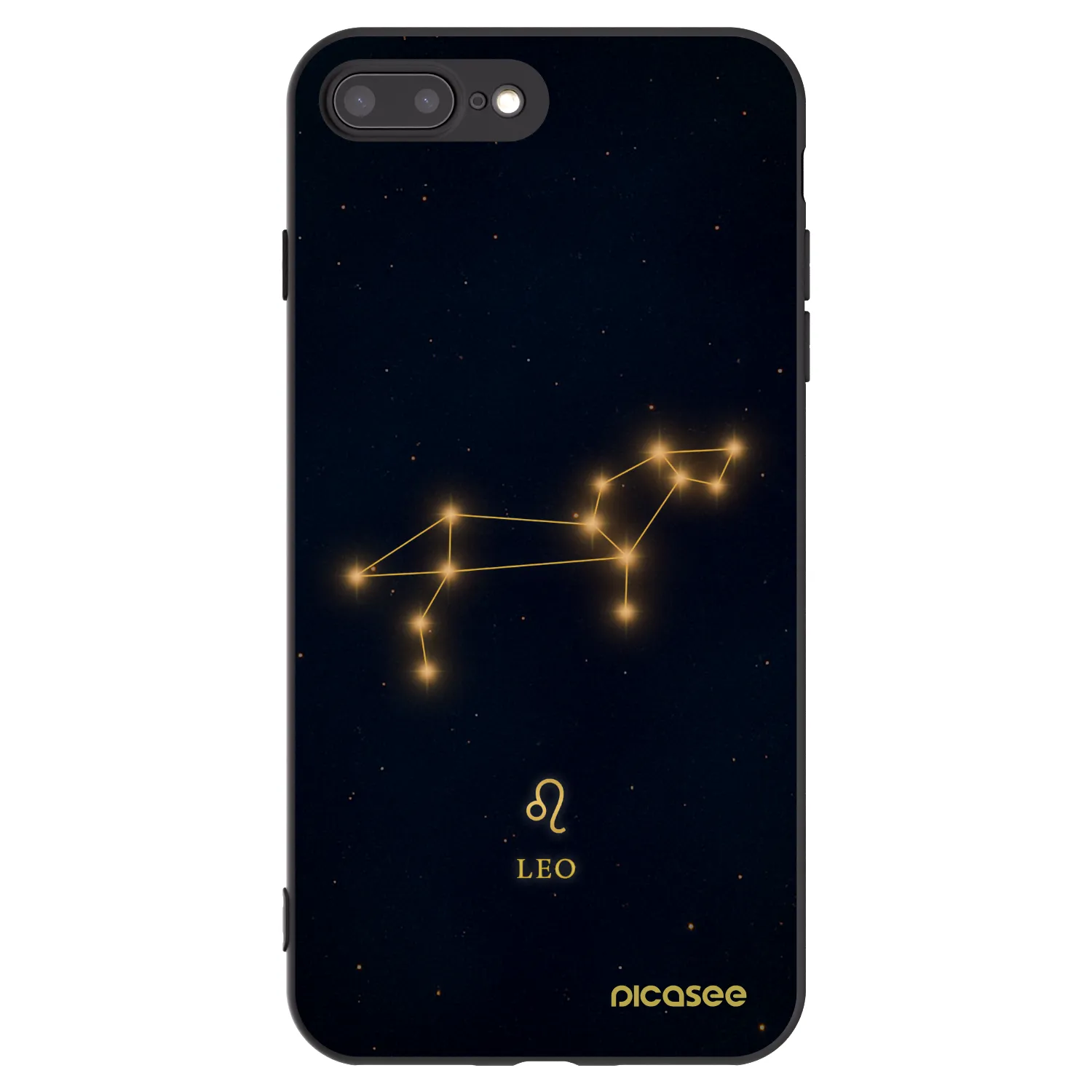 Picasee silikonový černý obal pro Apple iPhone 7 Plus - LEO
