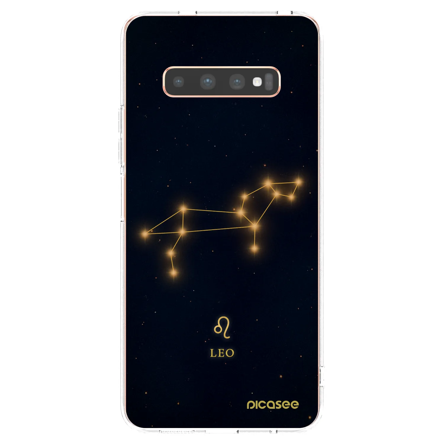 Picasee silikonový průhledný obal pro Samsung Galaxy S10 Plus G975 - LEO
