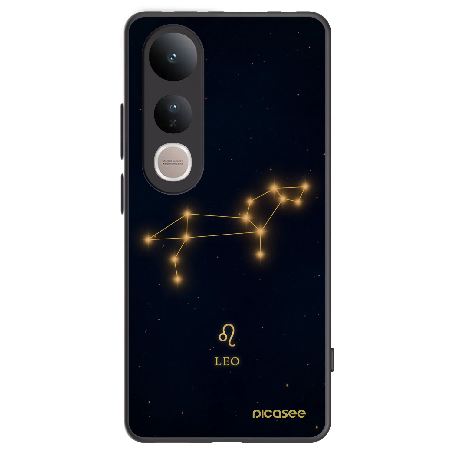 Picasee silikonový černý obal pro Vivo V50 Lite 5G - LEO