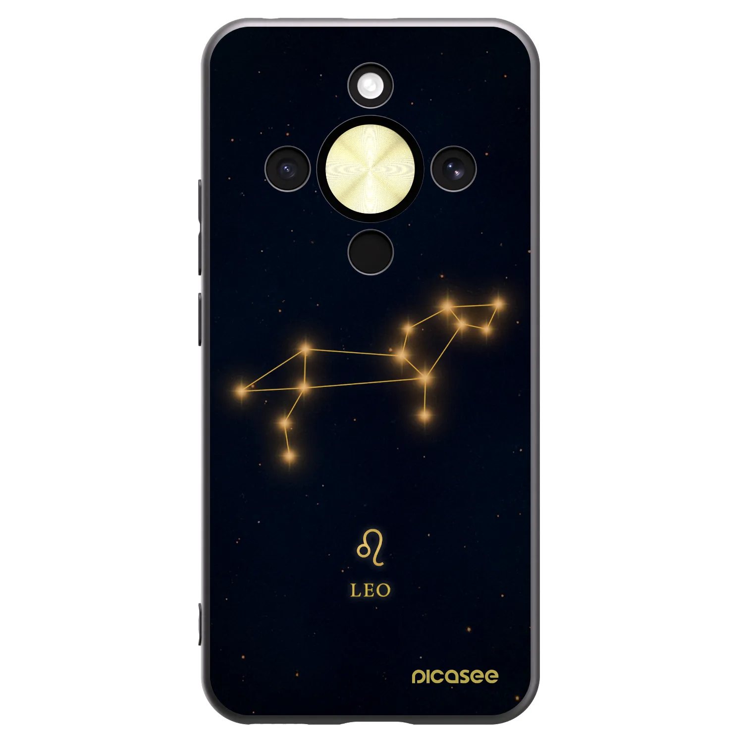 Picasee silikonový černý obal pro Honor Magic8 Lite 5G - LEO