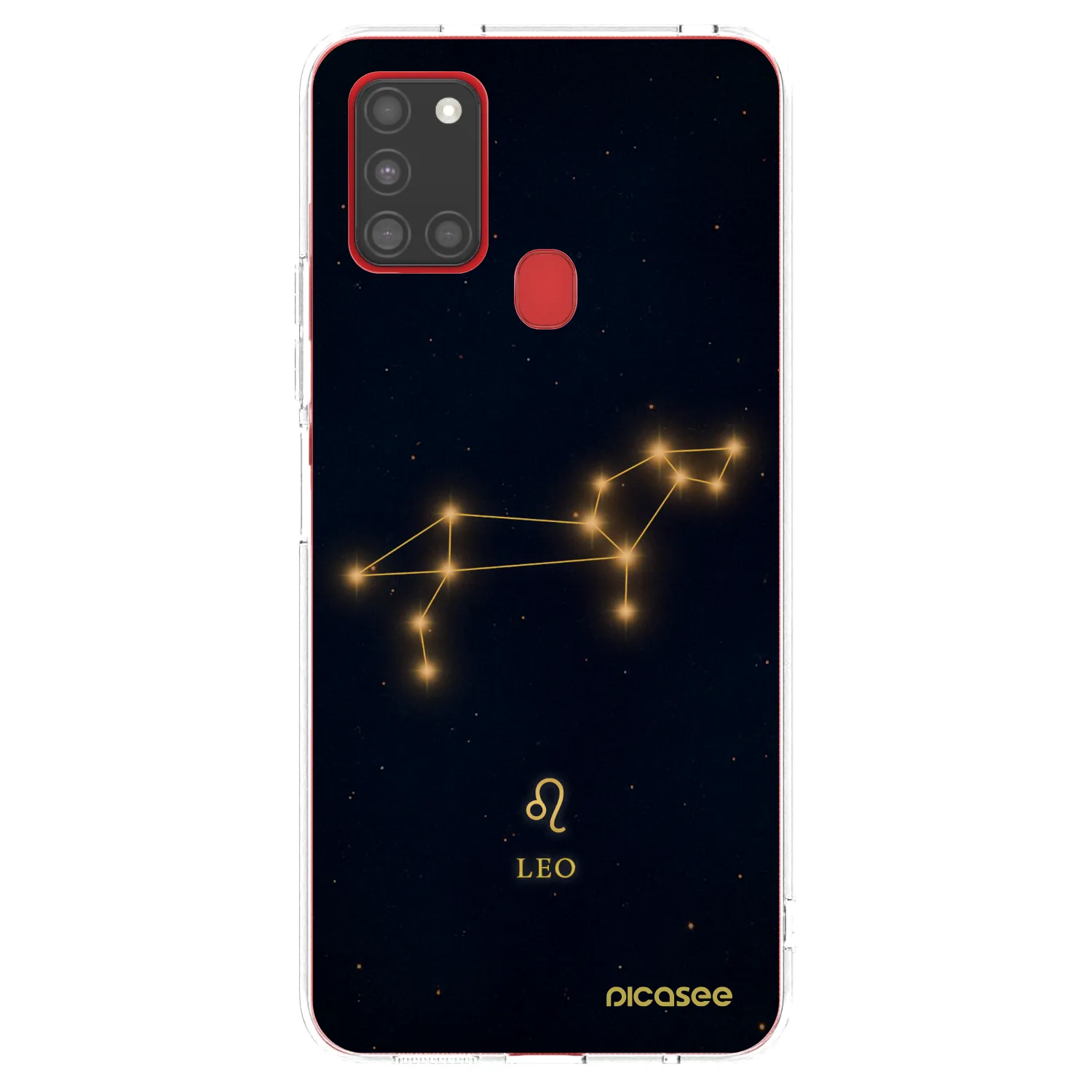 Picasee silikonový průhledný obal pro Samsung Galaxy A21s - LEO