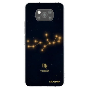 Picasee silikonový černý obal pro Xiaomi Poco X3 - VIRGO