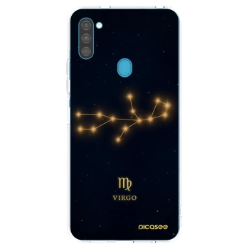 Picasee silikonový průhledný obal pro Samsung Galaxy M11 - VIRGO