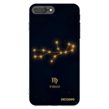 Picasee silikonový průhledný obal pro Apple iPhone 7 Plus - VIRGO