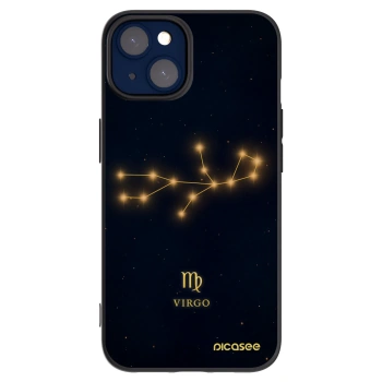 Picasee silikonový černý obal pro Apple iPhone 14 - VIRGO