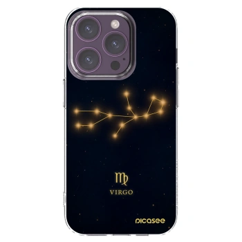 Picasee silikonový průhledný obal pro Apple iPhone 14 Pro - VIRGO