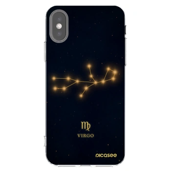 Picasee silikonový průhledný obal pro Apple iPhone X/XS - VIRGO