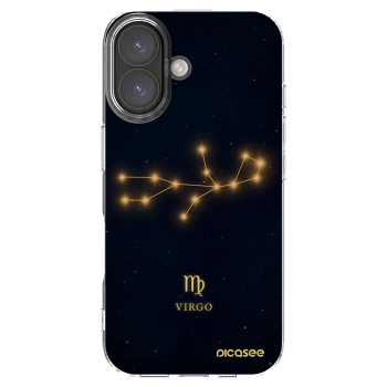 Picasee silikonový průhledný obal pro Apple iPhone 16 - VIRGO