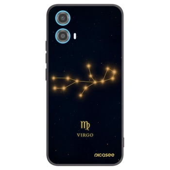 Picasee silikonový černý obal pro Motorola Moto G34 5G - VIRGO