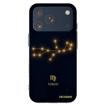 Picasee silikonový průhledný obal pro Apple iPhone 17 Pro - VIRGO