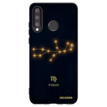 Picasee silikonový černý obal pro Huawei P30 Lite - VIRGO