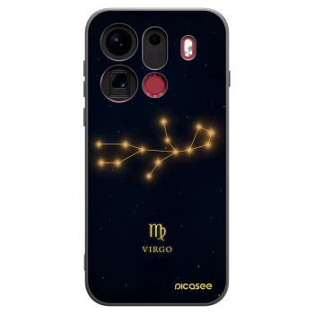 Picasee silikonový černý obal pro OPPO Find X9 Pro - VIRGO