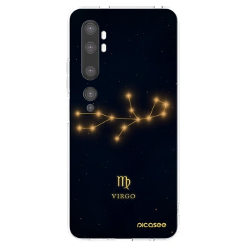Picasee silikonový průhledný obal pro Xiaomi Mi Note 10 (Pro) - VIRGO
