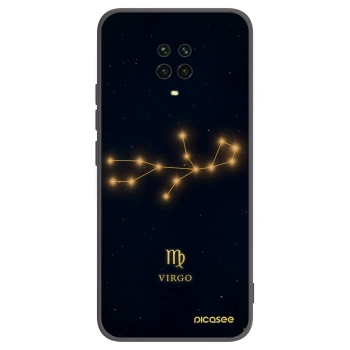 Picasee silikonový černý obal pro Xiaomi Redmi Note 9 Pro - VIRGO