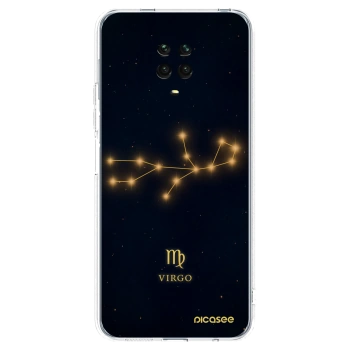 Picasee silikonový průhledný obal pro Xiaomi Redmi Note 9S - VIRGO
