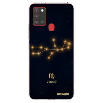 Picasee silikonový průhledný obal pro Samsung Galaxy A21s - VIRGO