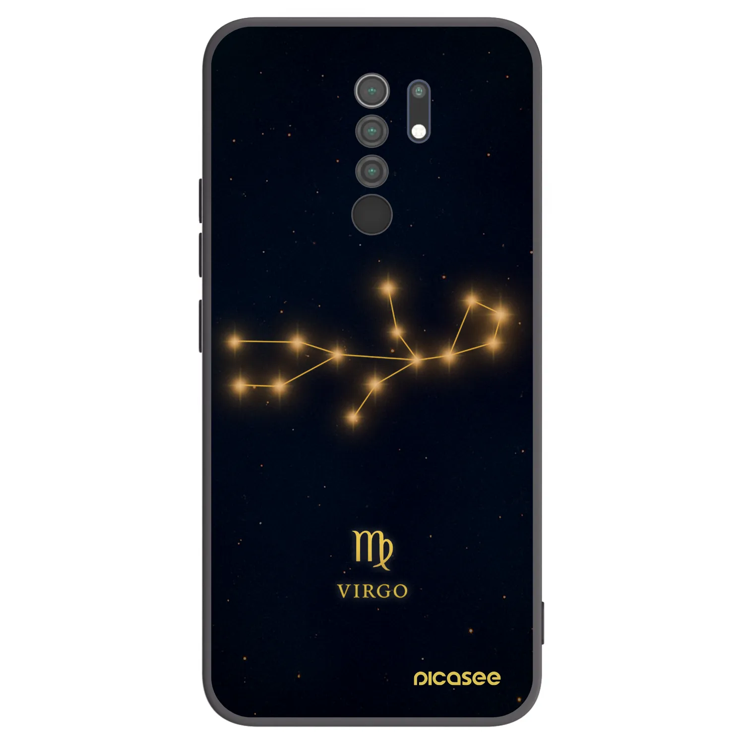 Picasee silikonový černý obal pro Xiaomi Redmi 9 - VIRGO