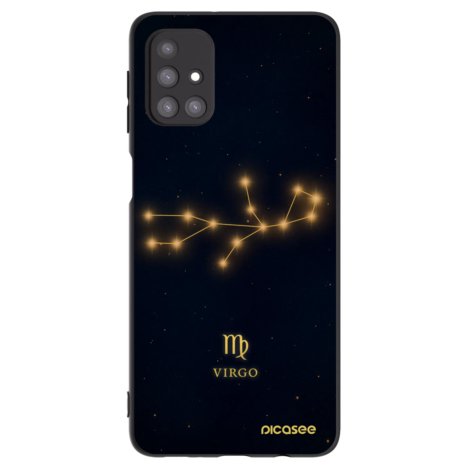 Picasee silikonový černý obal pro Samsung Galaxy M31s - VIRGO