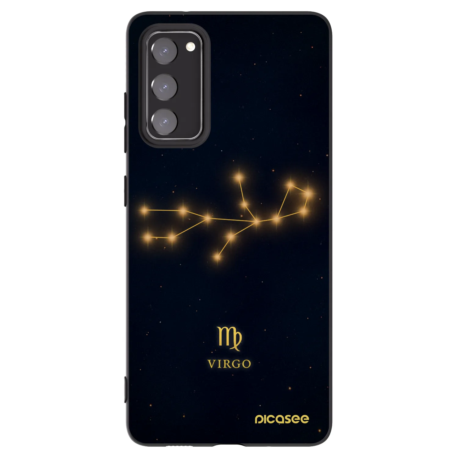 Picasee silikonový černý obal pro Samsung Galaxy S20 FE - VIRGO