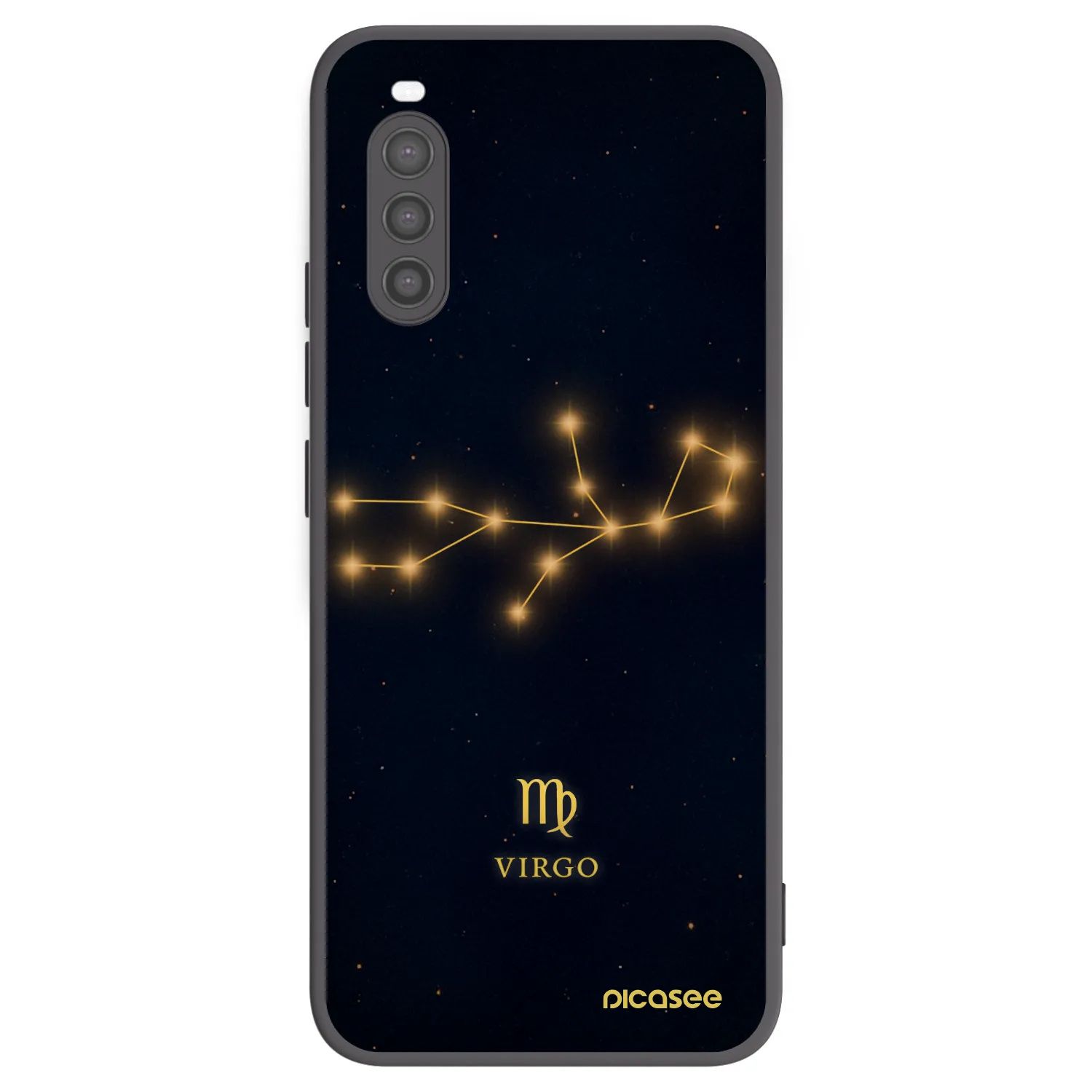 Picasee silikonový černý obal pro Sony Xperia 10 II - VIRGO