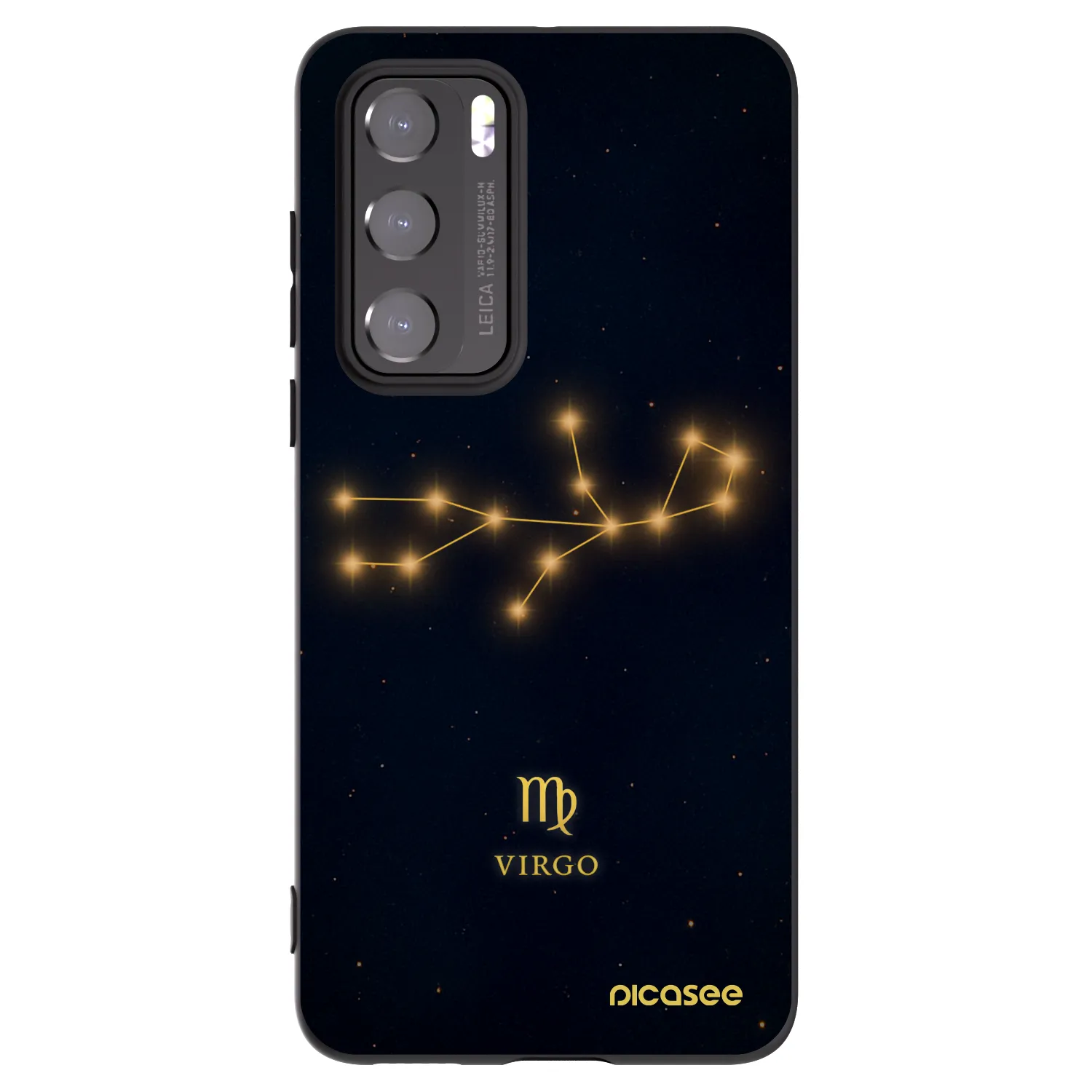 Picasee silikonový černý obal pro Huawei P40 - VIRGO