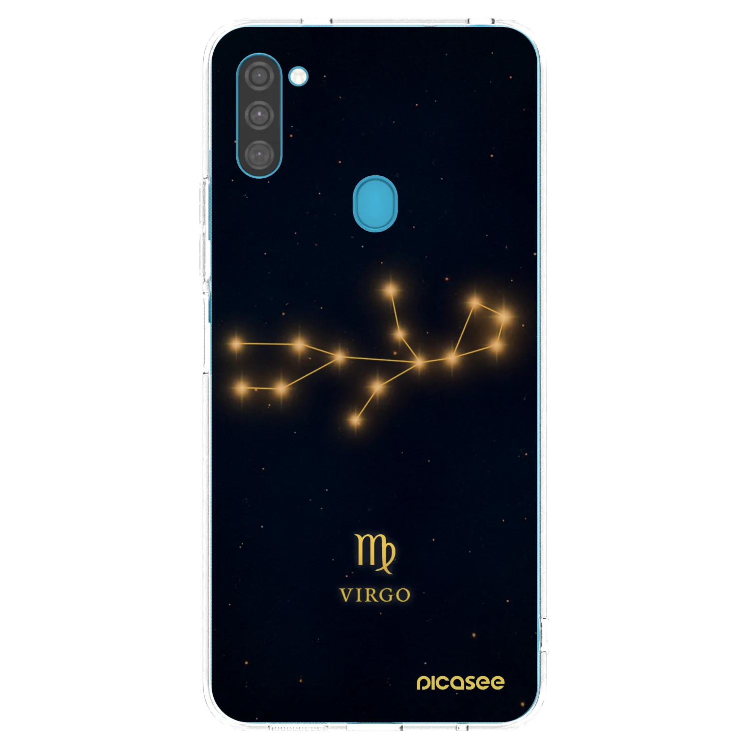 Picasee silikonový průhledný obal pro Samsung Galaxy M11 - VIRGO