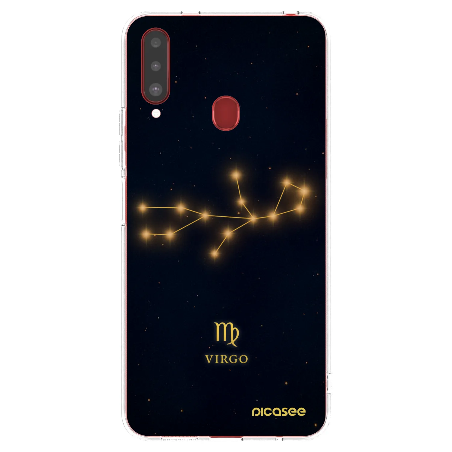 Picasee silikonový průhledný obal pro Samsung Galaxy A20s - VIRGO