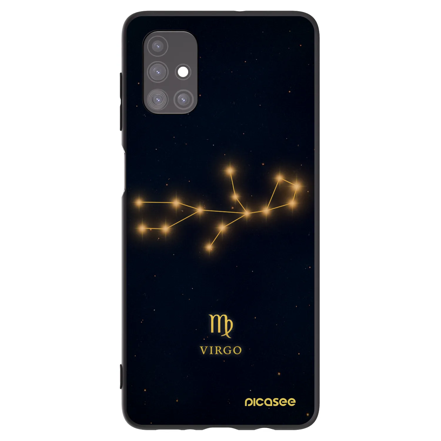 Picasee silikonový černý obal pro Samsung Galaxy M51 M515F - VIRGO