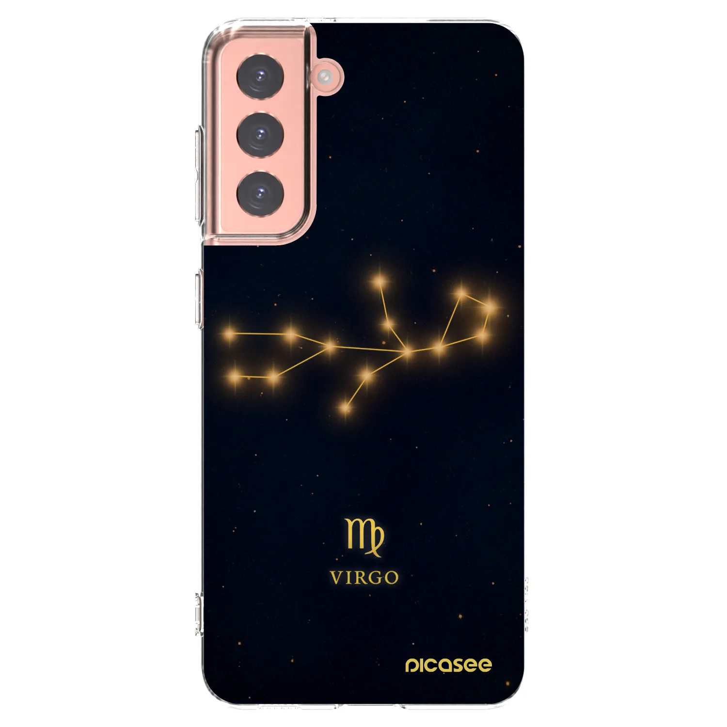 Picasee silikonový průhledný obal pro Samsung Galaxy S21 5G G991B - VIRGO