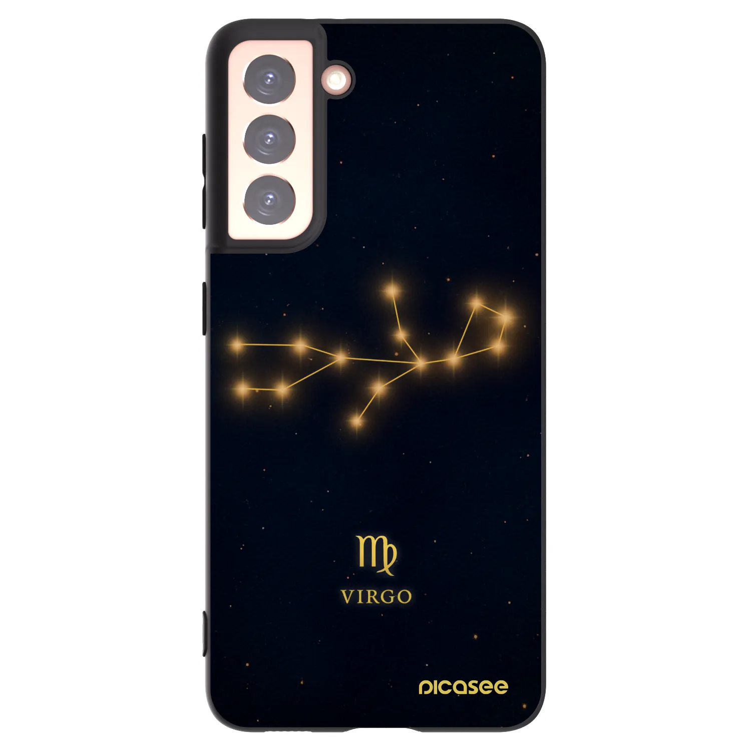 Picasee silikonový černý obal pro Samsung Galaxy S21 5G G991B - VIRGO