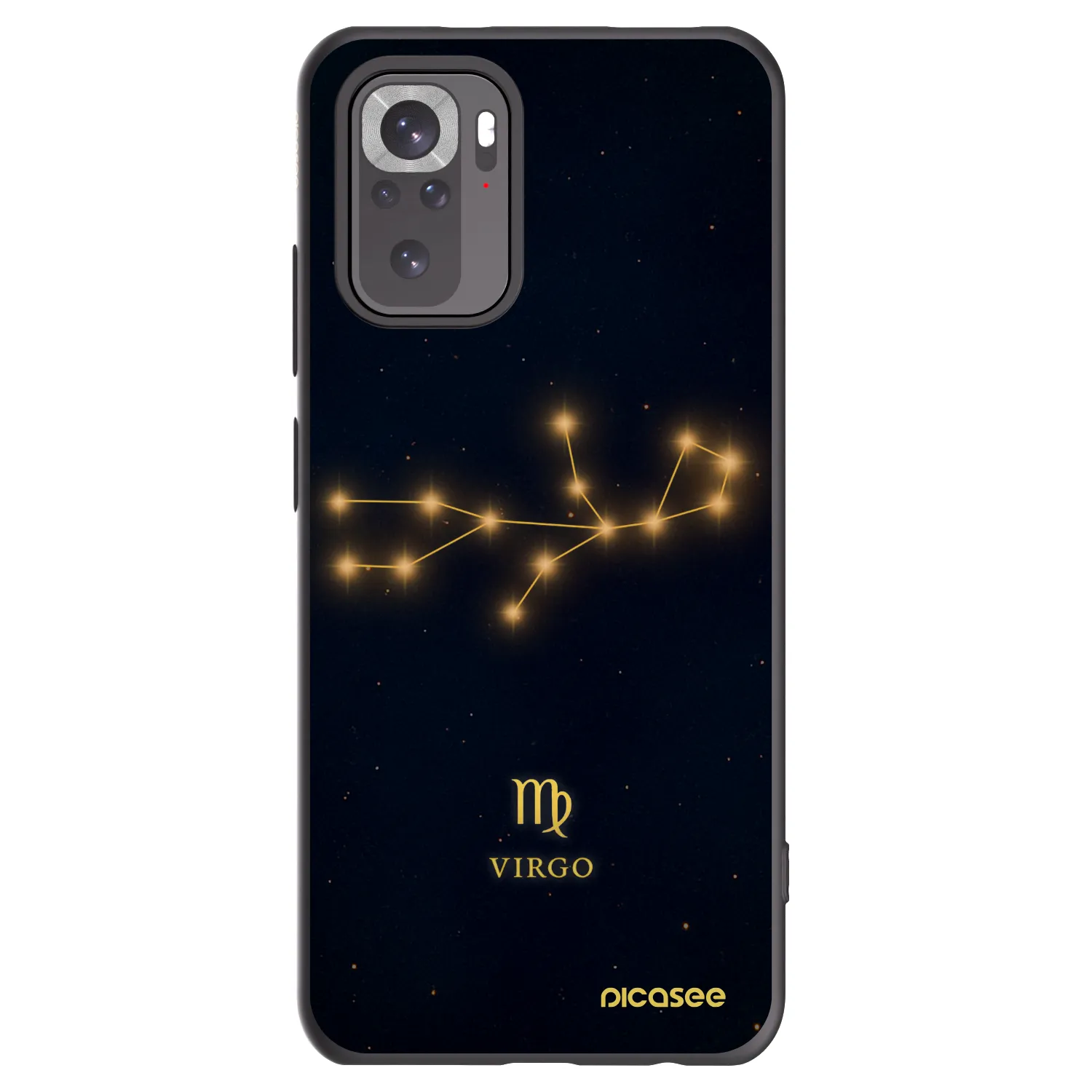 Picasee silikonový černý obal pro Xiaomi Redmi Note 10 - VIRGO