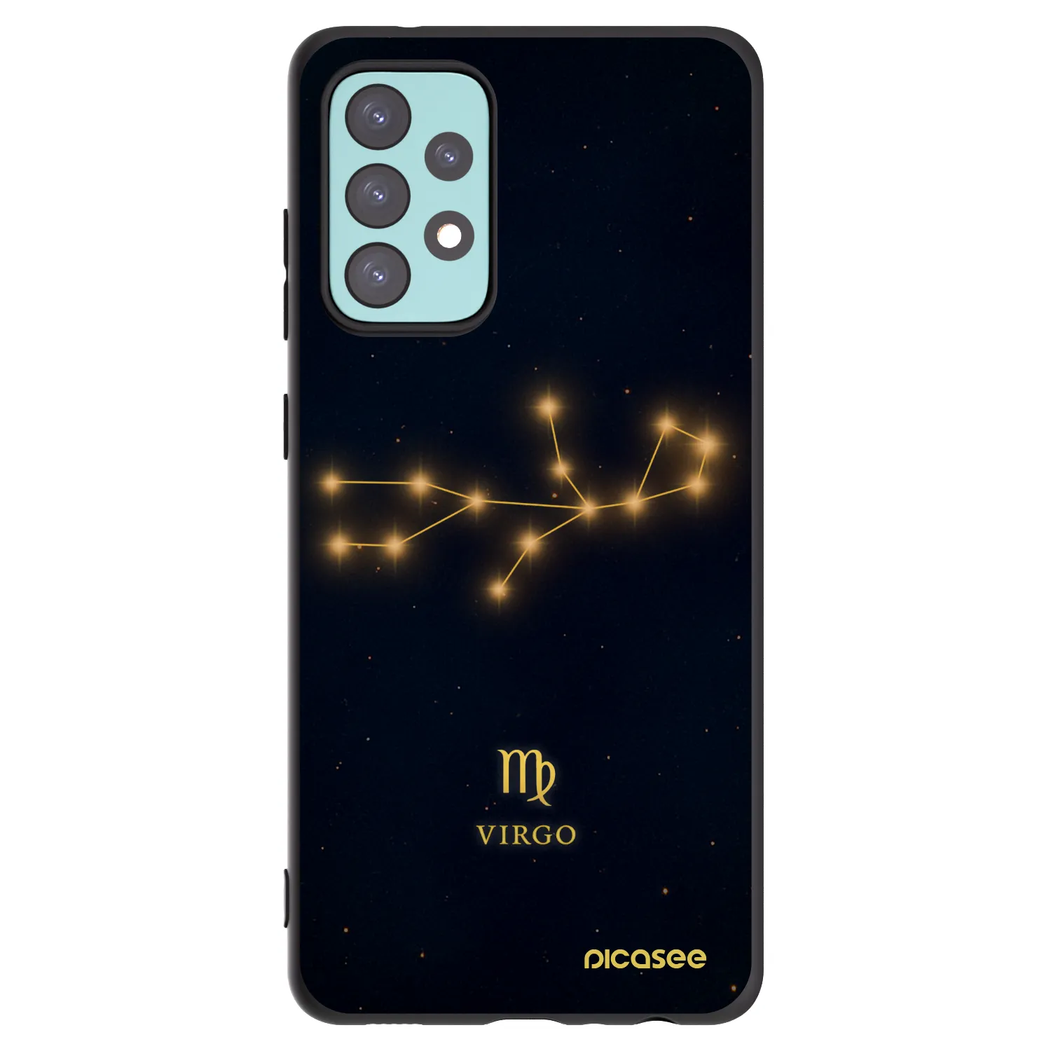 Picasee silikonový černý obal pro Samsung Galaxy A72 A725F - VIRGO