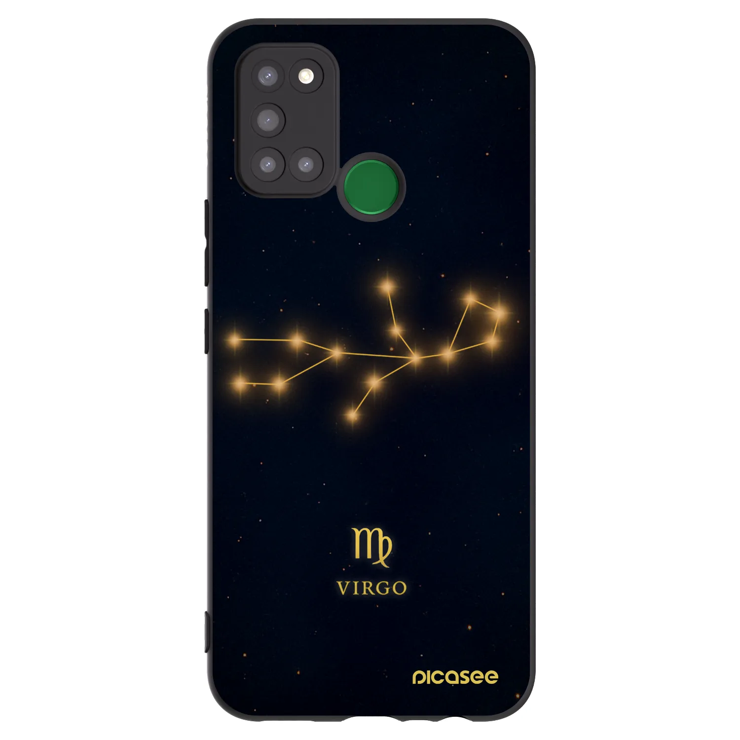 Picasee silikonový černý obal pro Realme 7i - VIRGO
