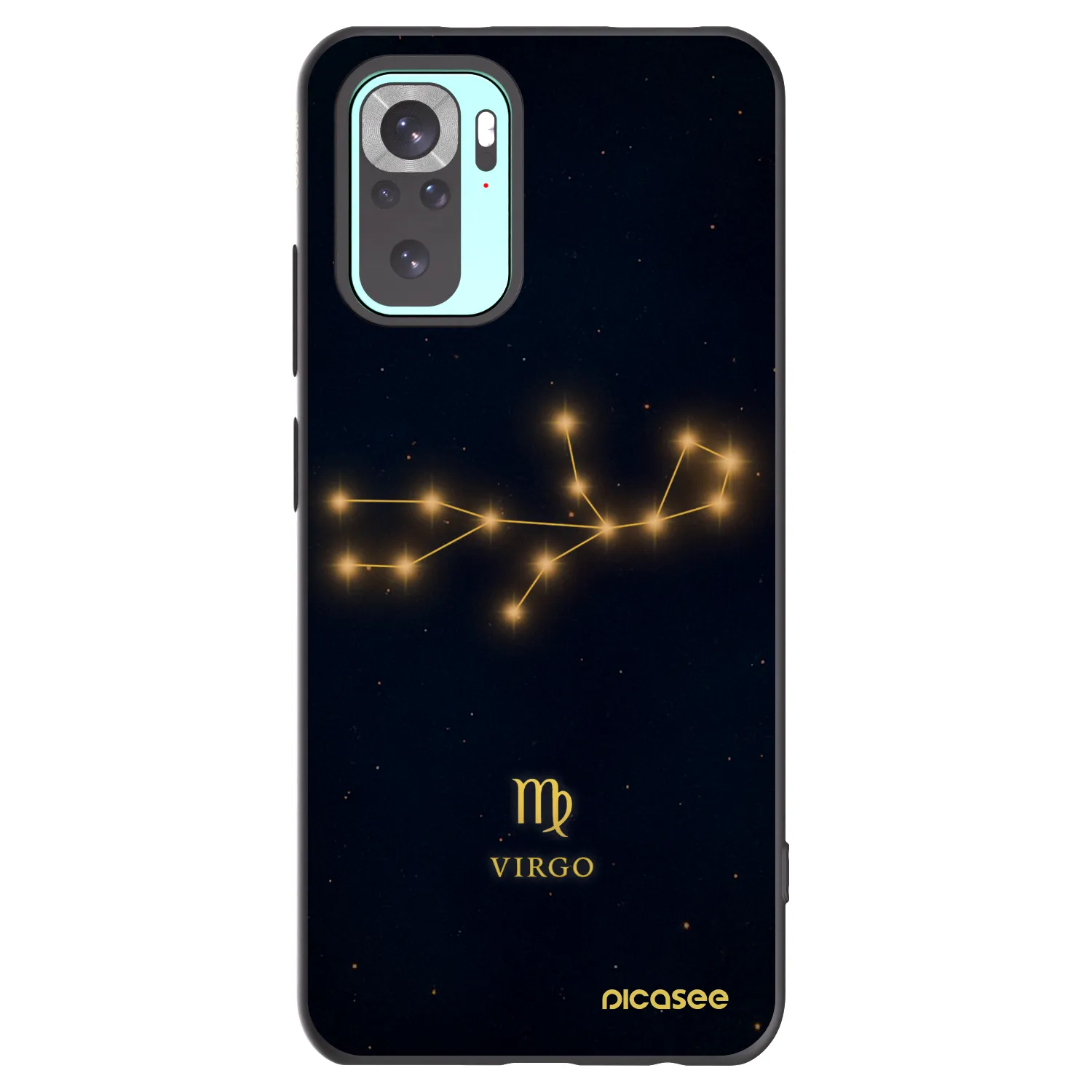Picasee silikonový černý obal pro Xiaomi Redmi Note 10 Pro - VIRGO