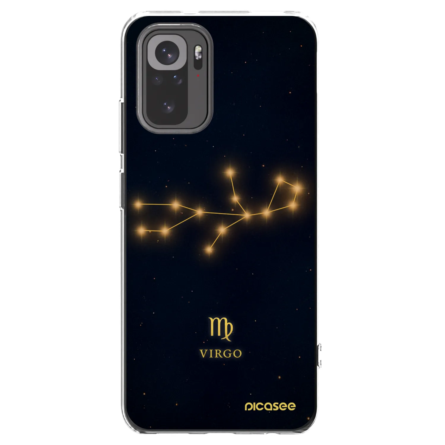 Picasee silikonový průhledný obal pro Xiaomi Redmi Note 10S - VIRGO