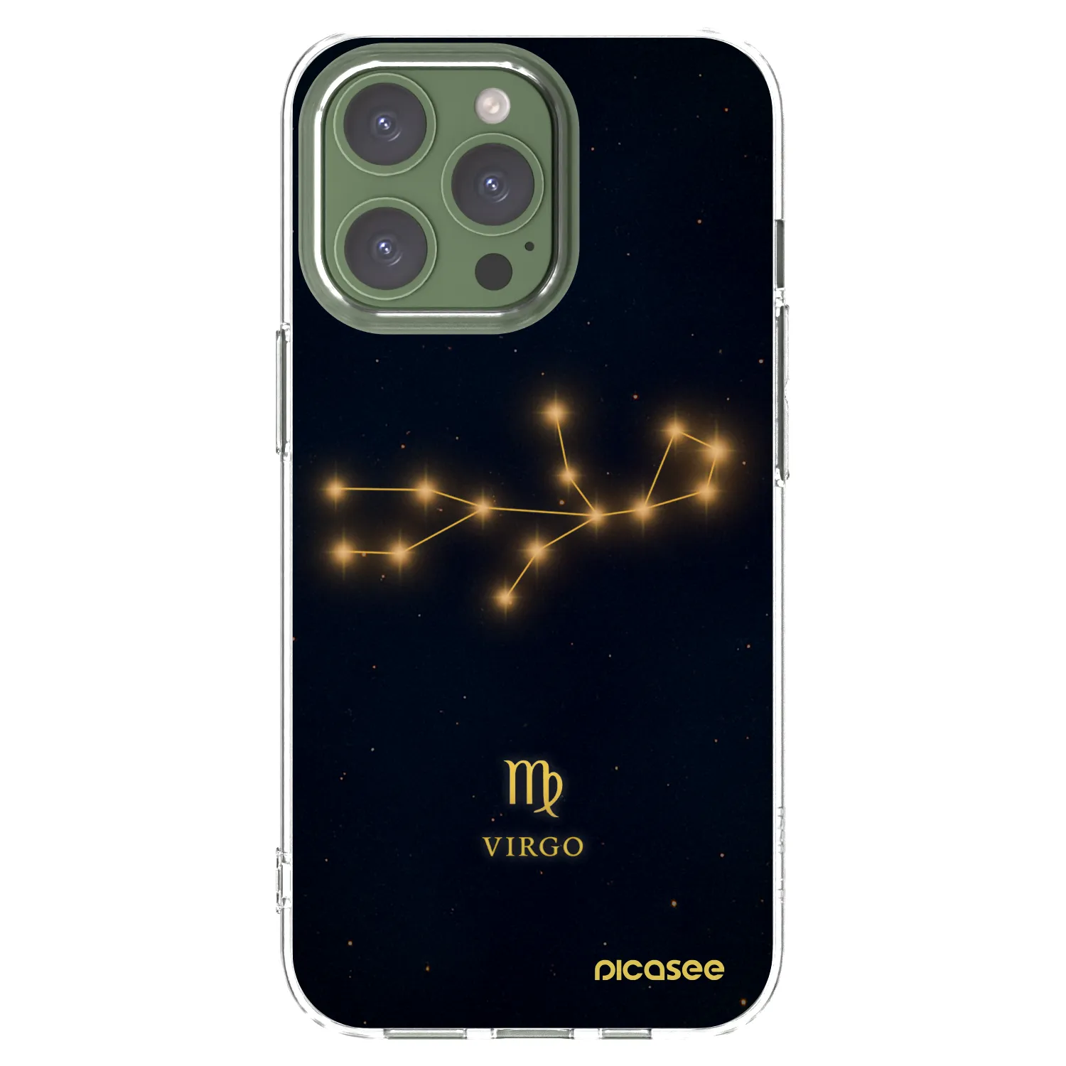 Picasee silikonový průhledný obal pro Apple iPhone 13 Pro - VIRGO