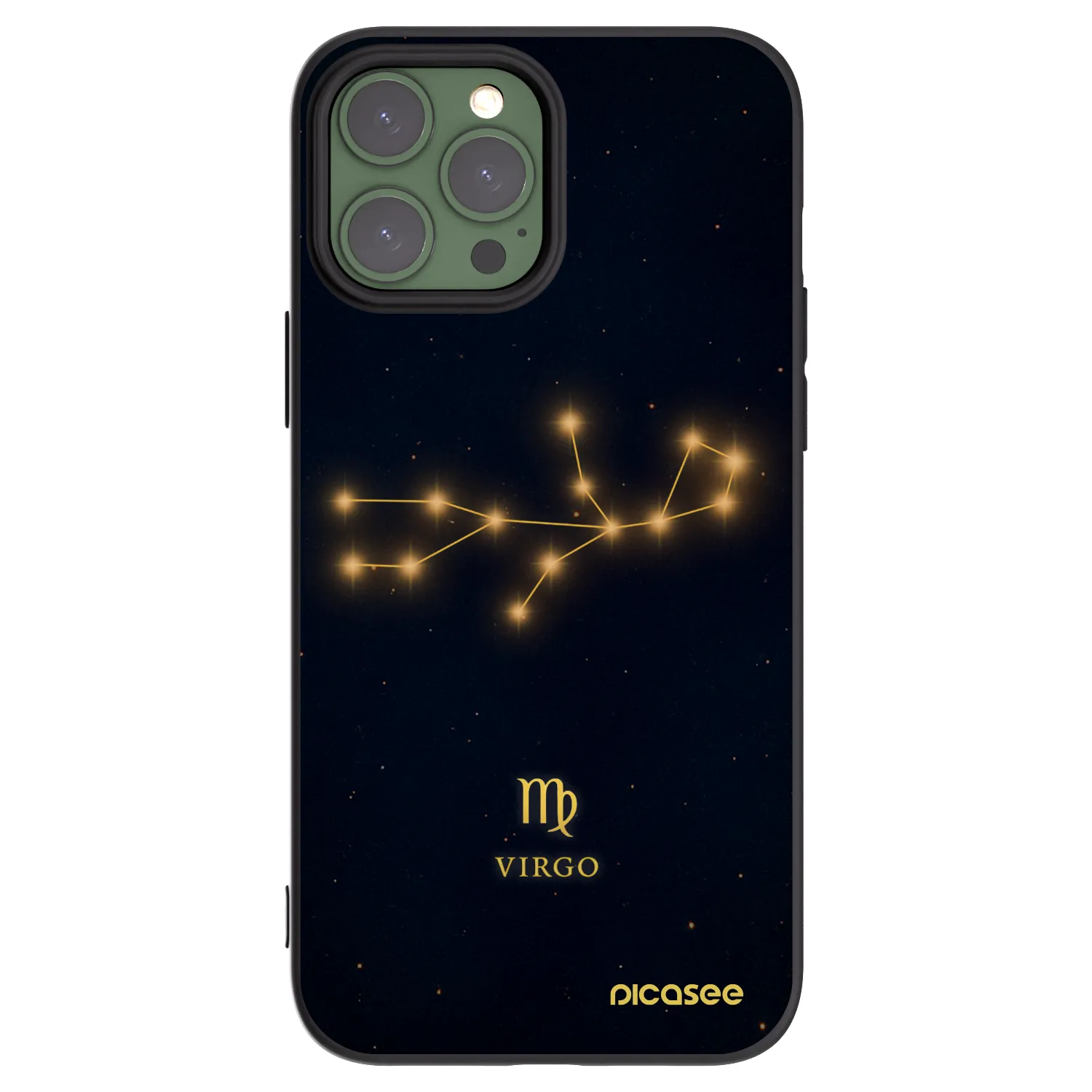 Picasee silikonový černý obal pro Apple iPhone 13 Pro Max - VIRGO