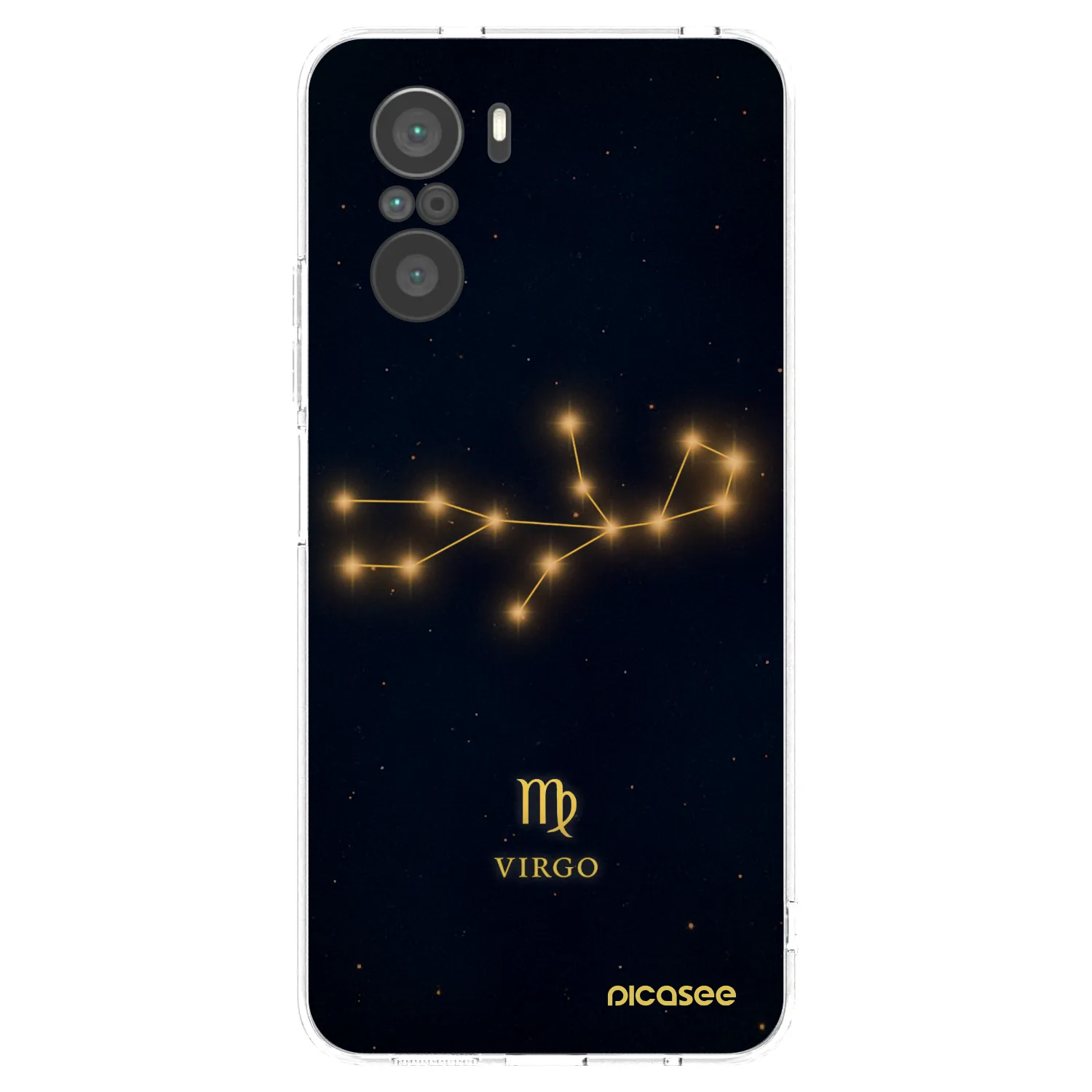 Picasee silikonový průhledný obal pro Xiaomi Poco F3 - VIRGO