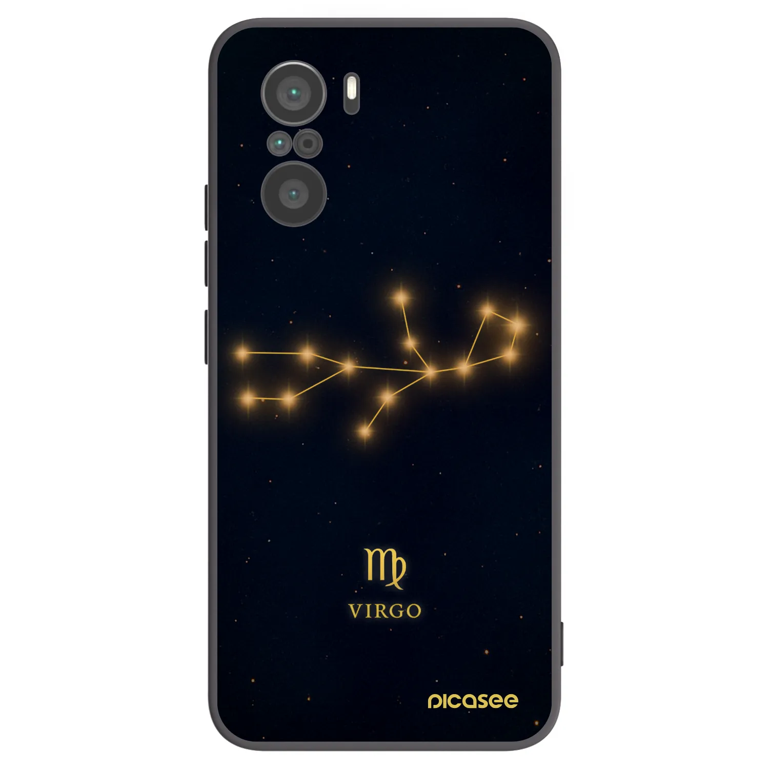 Picasee silikonový černý obal pro Xiaomi Poco F3 - VIRGO