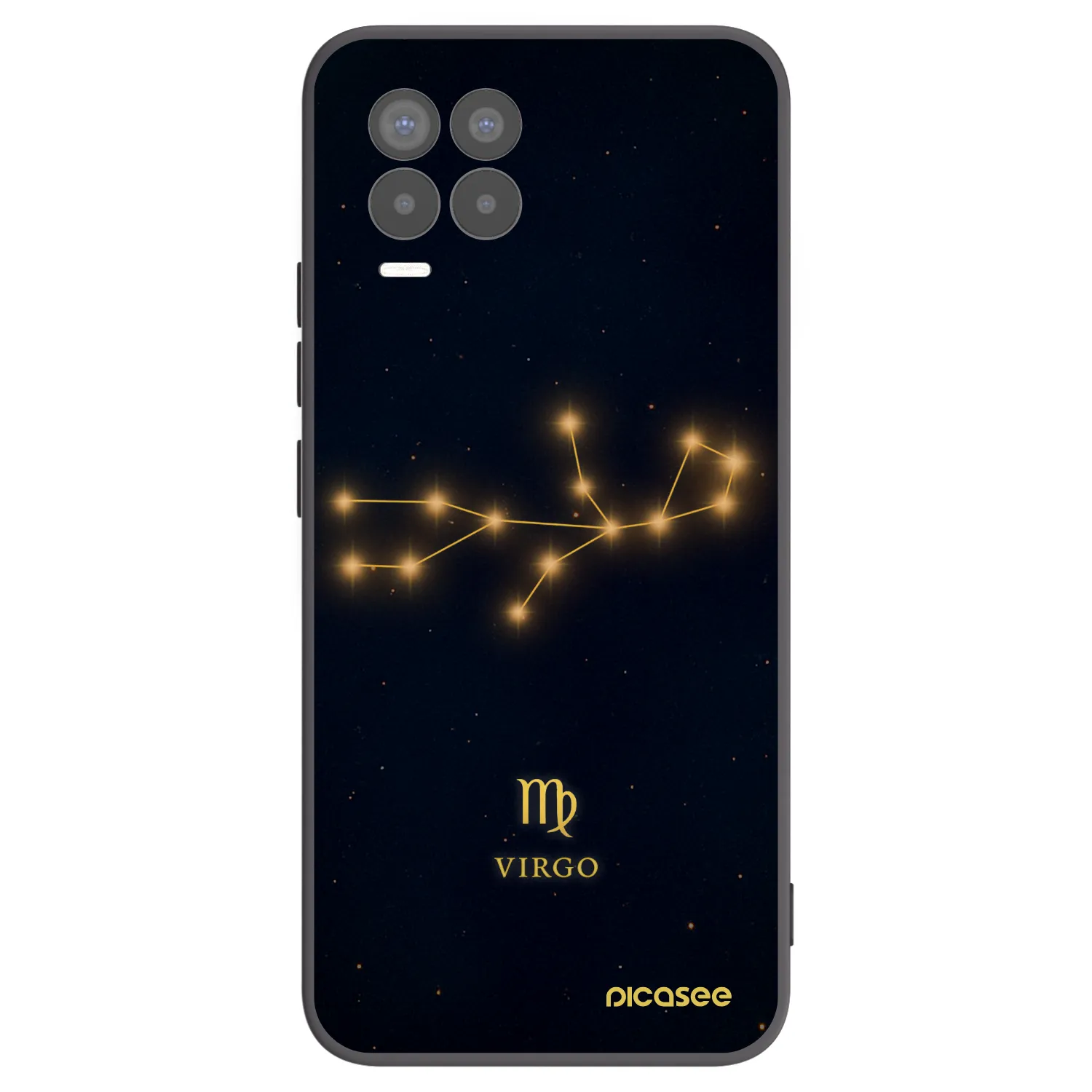 Picasee silikonový černý obal pro Realme 8 4G - VIRGO